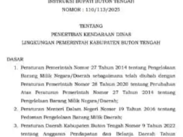 Bupati Buteng Tertibkan Aset Daerah, Instruksikan Pendataan dan Penertiban Randis