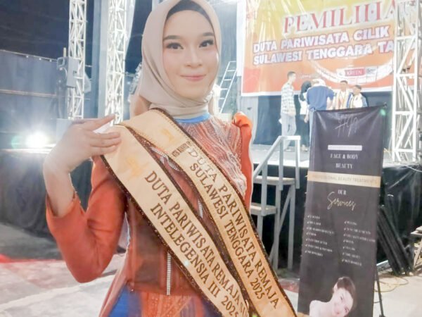 Mendapat Juara 4 Dalam Pemilihan Duta Pariwisata Remaja Sultra 2025, Syamunawar Haz : Ayo Keluar Zona Nyaman Promosikan Pariwisata Daerah